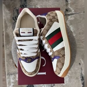 Gucci screener Sneakers with Purple Accents